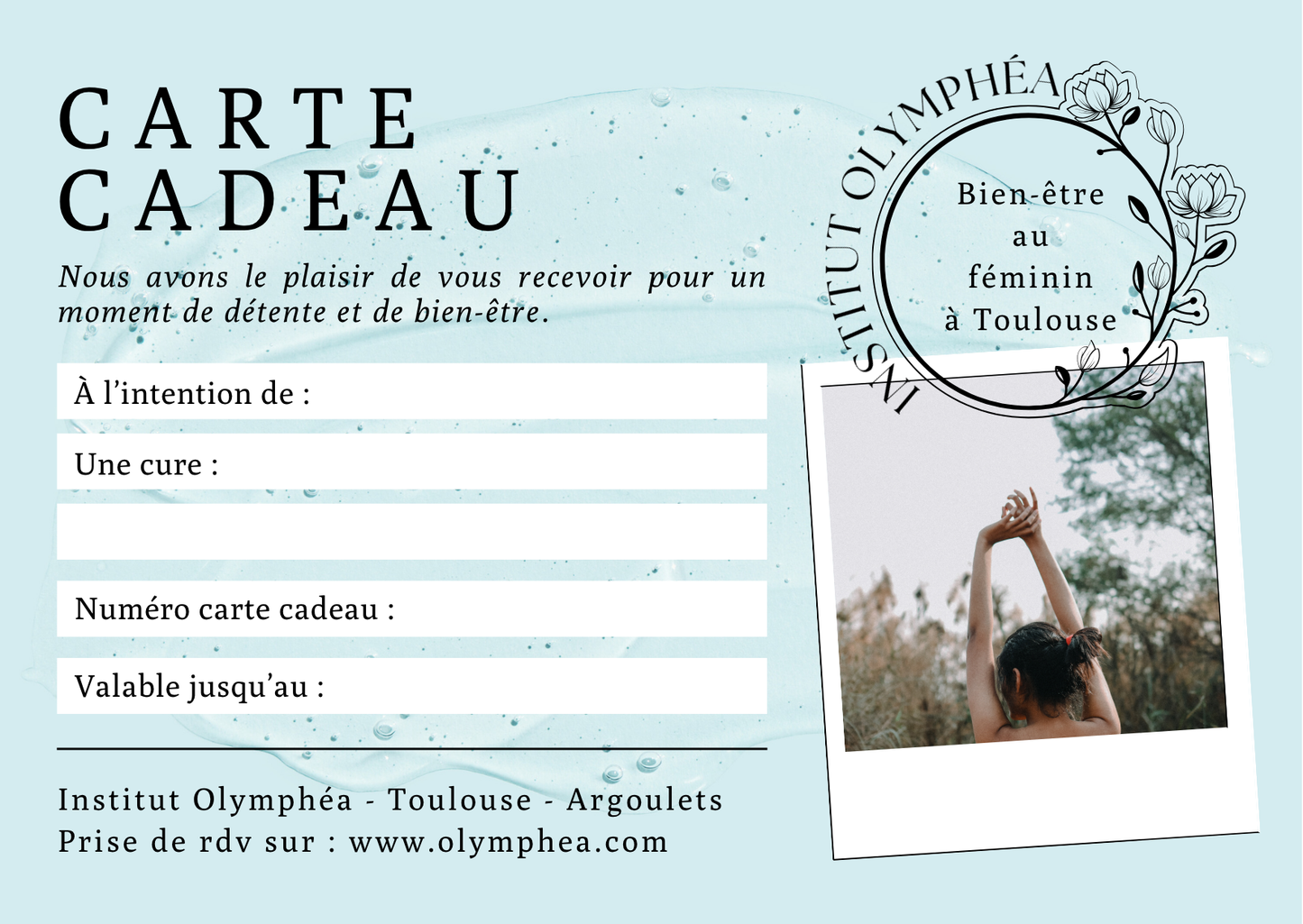 Carte cadeau - Offrir une cure bien-être