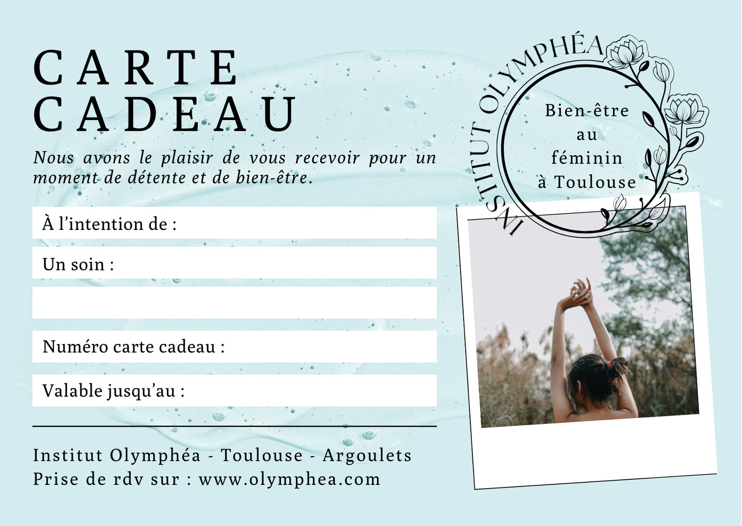 Carte Cadeau - Offrir un soin
